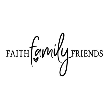 'Faith, Family, Friends' Christian Wall Decal